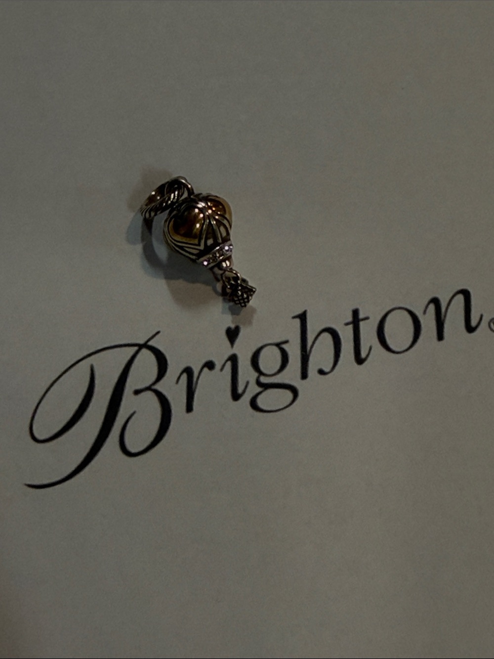 Brighton Love Flight Two-Tone Heart Hot Air Balloon Charm - Picture 6 of 9